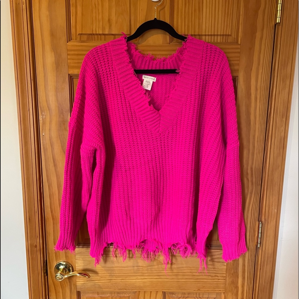 Drop Shoulder Boho Sweater